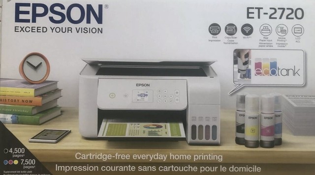 Epson ECOTANK ET-2720 Wireless All-In-One Supertank Color Printer - White for sale online | eBay