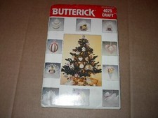 Butterick Pattern 4075 Adorable Christmas Ornaments Ten Awesome Designs Uncut