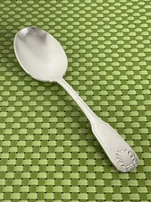 World Tableware COQUILLE Stainless Soup Spoon WT Shell Taiwan Flatware B124G