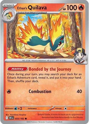 Pokemon Card Japanese Ethan's Quilava 016/063 sv9a C TCG | eBay