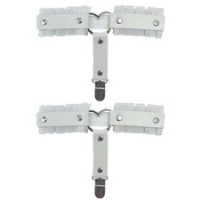 Gothic Garter Adjustable Lace Heart Thigh Leg Harness Garter Belts Punk Elast...