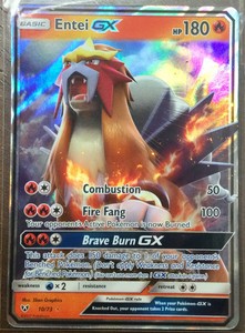 Entei Gx 10 73 Full Art Ultra Rare Pokemon Card Shining Legends Mint Rdy2ship Ebay