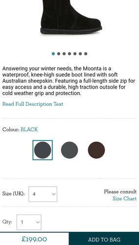 Emu Australia Moonta Black Waterproof 