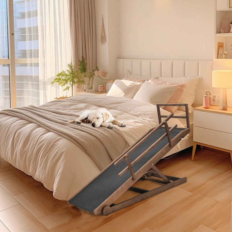 Dog Ramp Rubber Mat High Traction Ramp,5 Level Adjustable Folding Pet Ramp - Image 4 of 4