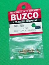 BUZCO Slot Car Hardware #50 Self Tapping S.M. Screws 1/24, 2 x 1/8 (12)- Vintage