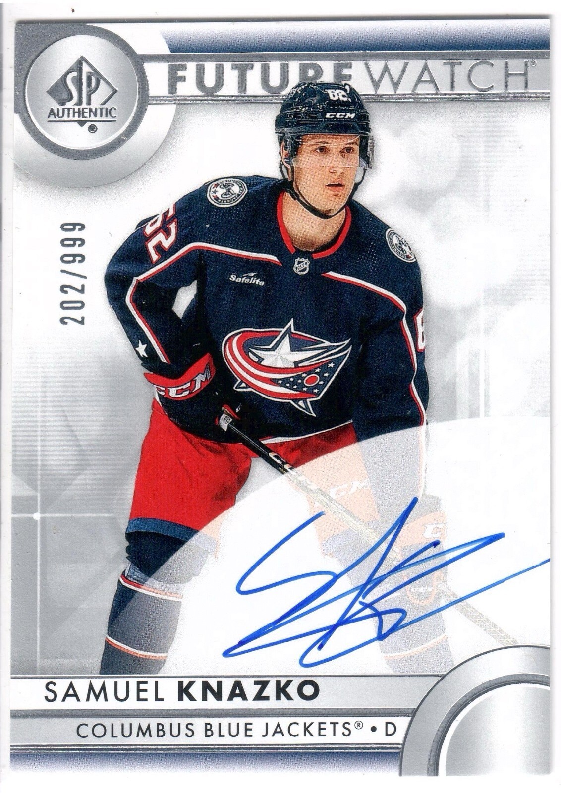 2023-24 SP Authentic Future Watch Rookie Autograph #162 Samuel Knazko /999