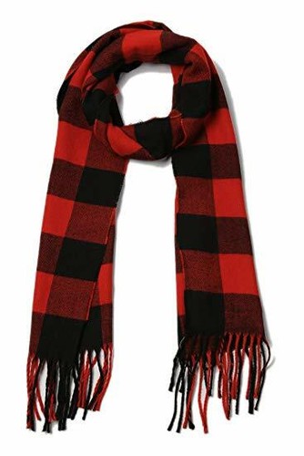 buffalo plaid cashmere scarf