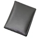 RFID Blocking Ultra Slim Minimalist Leather Wallet Mini Card Case UK 4022 Black