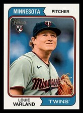 Louie Varland RC 2023 Topps Heritage #46 Rookie Minnesota Twins Mint