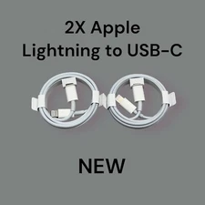 Apple 2X USB-C iPhone Fast charging 2 Pack OEM iPhone Cable NEW