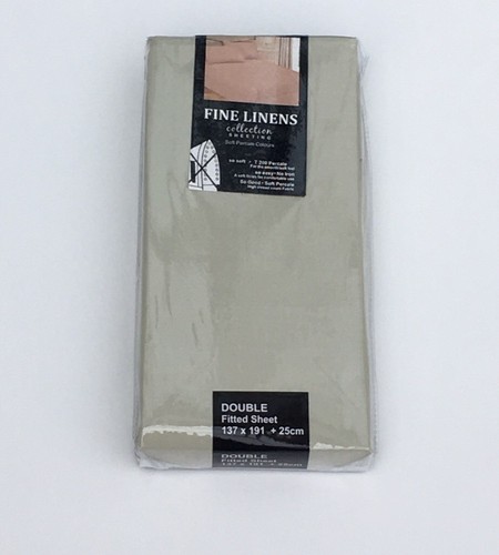 Fitted Sheet Percale 200 Thread Count Single Double and King Size - Picture 6 of 6