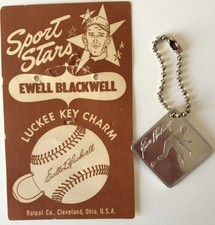 1950 Sports Stars Luckee Key Charms - Ewell Blackwell