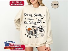 Personalized Halloween Funny Sweatshirt Custom Spooky Fall Autumn Top