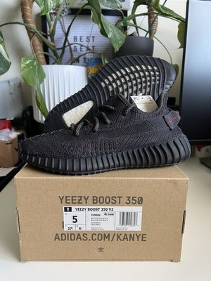 NEW DS Adidas Yeezy Boost 350 V2 Black Non Reflective FU9006