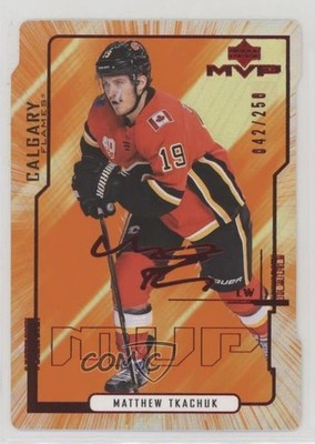 2020 MVP 20th Anniversary Colors & Contours Gold 42/250 Matthew Tkachuk #74 8i3
