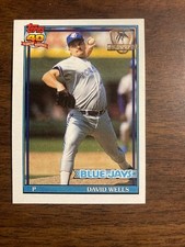 1991 TOPPS DESERT SHIELD BASEBALL #619 DAVID WELLS