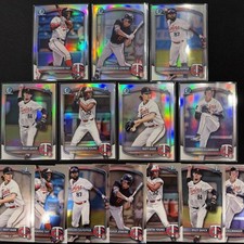 Minnesota Twins All Prospects - 2025 Bowman Draft BASE & REFRACTORS - 14 Cards