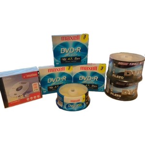 LOT OF 4 Maxell Dvd-r Packs And 2-Playo 50 Packs And 1-Imation Pack