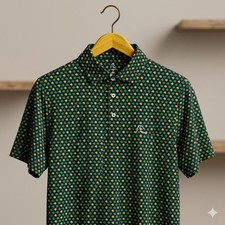 New, Rhoback The Notre Dame Golden Clover Men'S Short Sleeve Performance Polo