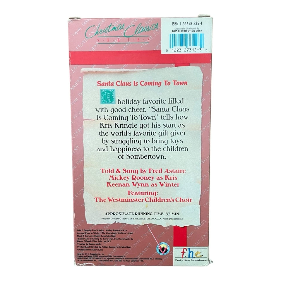 Santa Claus Is Coming To Town Christmas Classics Series VHS Movie - Image 2 of 2