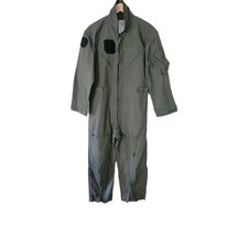 US ARMY USAF CWU-27/P Flight Suit Coveralls Sage Green Size 42R