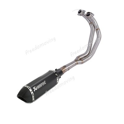 Slip For Yamaha MT07 FZ07 2025 2026 Exhaust System Header Link Pipe Tip Muffler