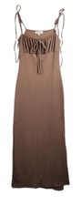 Jessica Simpson Womens Small Brown Sleeveless Textured Bodycon Vacation Dress