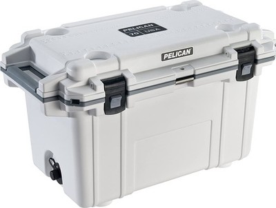 Pelican 70Q-1-WHTGRY 70QT Elite Cooler White/Grey 46 Can 9 Day Ice Retention