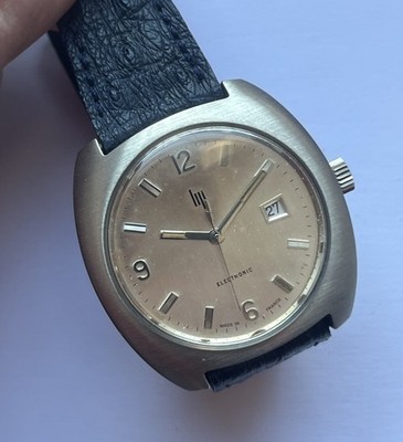 NEUVE MONTRE HOMME SANS MOUVEMENT MARQUE LIP ELECTRONIC ACIER 1970 @ LIP R184