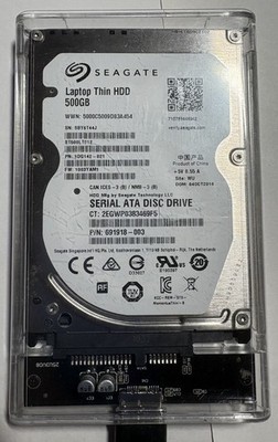 Seagate Expansion Portable 500GB USB External Hard Drive TESTED CLEAN cable