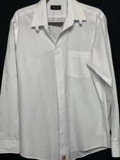 VTG Christian Dior MONSIEUR White Dress Shirt High Quality Cotton Blend 16 34/35