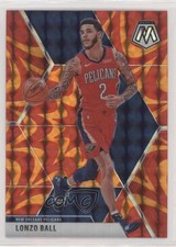 2019-20 Panini Mosaic Reactive Orange Prizm Lonzo Ball #166 z6b