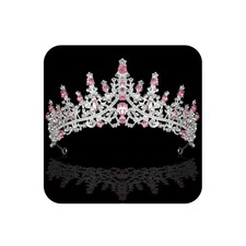 COCIDE Pink Crowns for Women Tiaras Queen Costume Hair U4,Pink