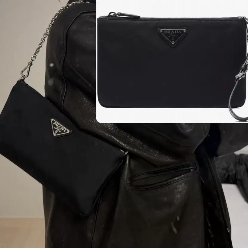 Prada Flat Strap Pouch - Reformed Shoulder Bag Option