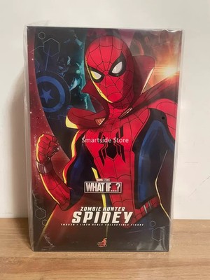 Hot Toys TMS058 What If ? Zombie Hunter Spidey Spider-Man 1/6 Action Figure NEW