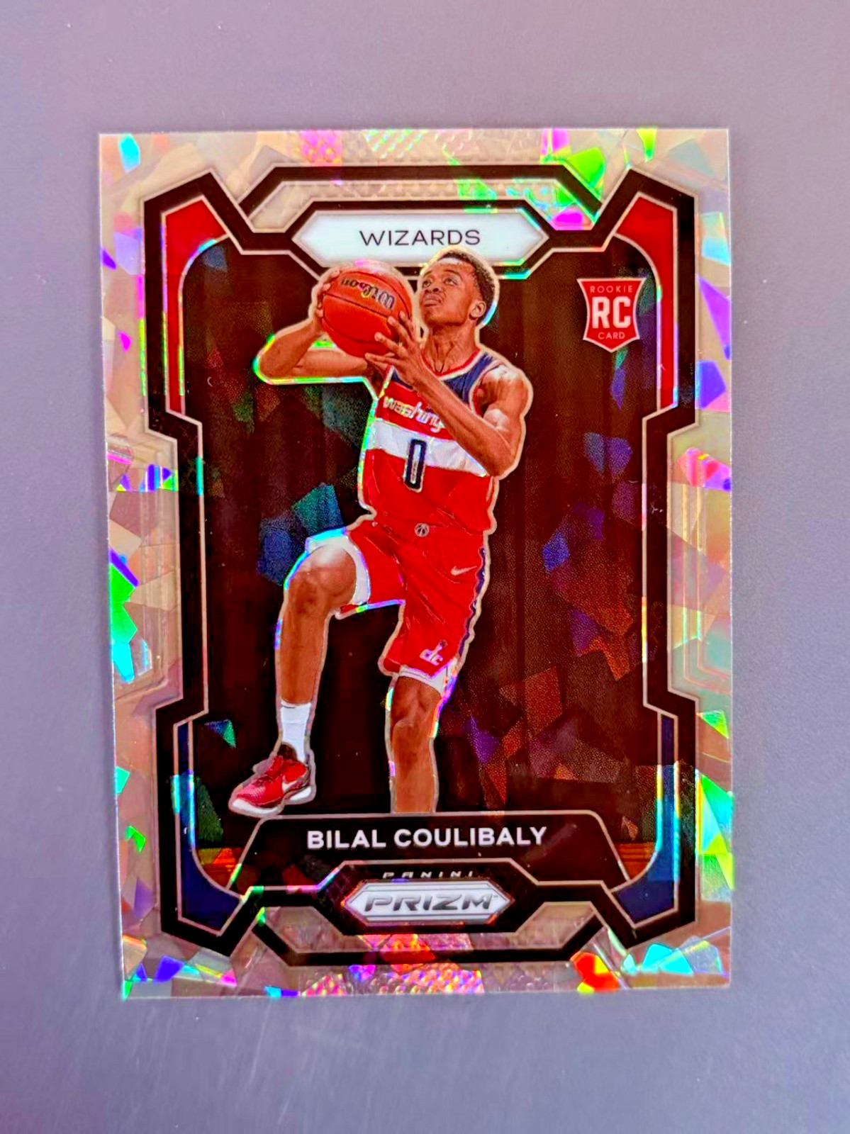 Bilal Coulibaly 2023-24 Panini Prizm Cracked Ice Prizm RC #153