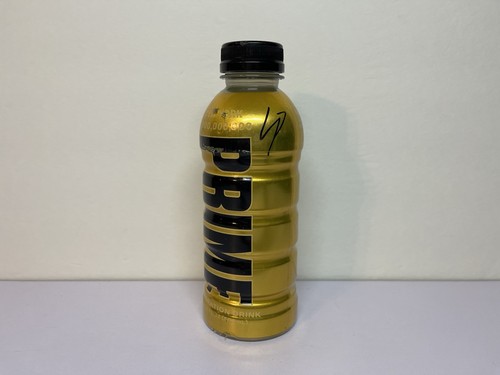 Prime Hydration Gold New York NYC Billion Logan Paul Autographed Signed Bottle