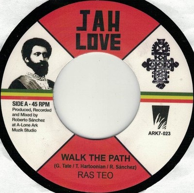 Ras Teo, Lone Ark Riddim Force - Walk The Path / Walk The Dub (7'') (Near Mint (N