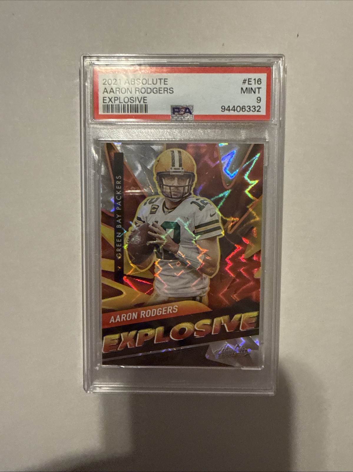 2021 Panini Absolute - Explosive Aaron Rodgers #E16