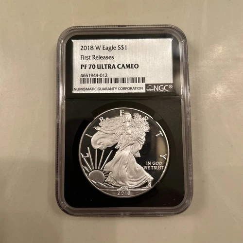 2018 W American Silver $1 Eagle PF70 Ultra Cameo First Releases 1 ounce  NGC