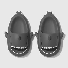 Men Shark Slippers Summer Women Slides Home Bathroom Flip Flops Couples Soft Ant