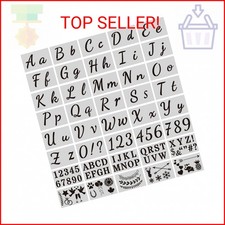 40 Pieces Letter Stencils for Painting on Wood - Alphabet Stencils for Painting