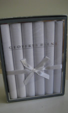 MEN'S GEOFFREY BEENE 6 PK IN BOX - MEN'S WHITE HANDKERCHIEFS - NEW IN BOX