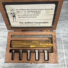 DuMont Minute Man No. 00 Precision Keyway Broach Set