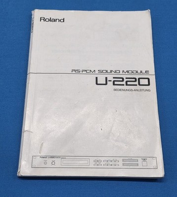 Bedienungsanleitung Roland U220 Deutsch Beschreibung Handbuch Buch Anleitung