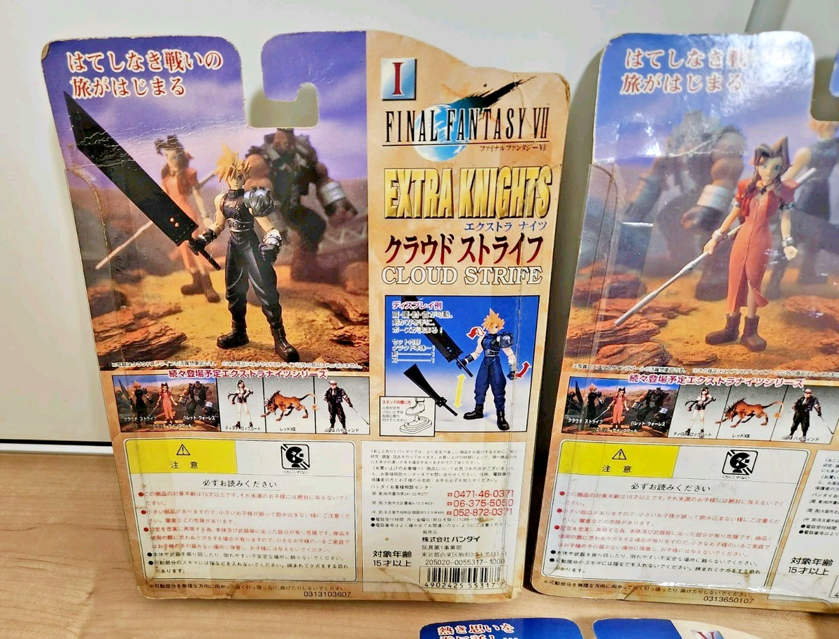 Final Fantasy VII 7 Extra Knights Complete Set of 7 Bandai Square