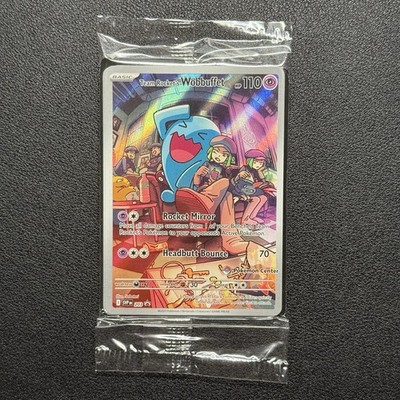 Team Rocket's Wobbuffet SVP203 Destined Rivals Pokemon Center Stamp ...