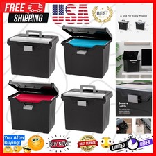 File Box with Lid File Organizer for Letter File w/Organizer-Lid, Water Resis...