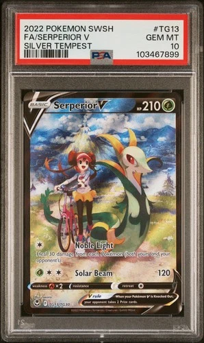 2022 Pokemon Silver Tempest Serperior V TG13/TG30 TG PSA 10