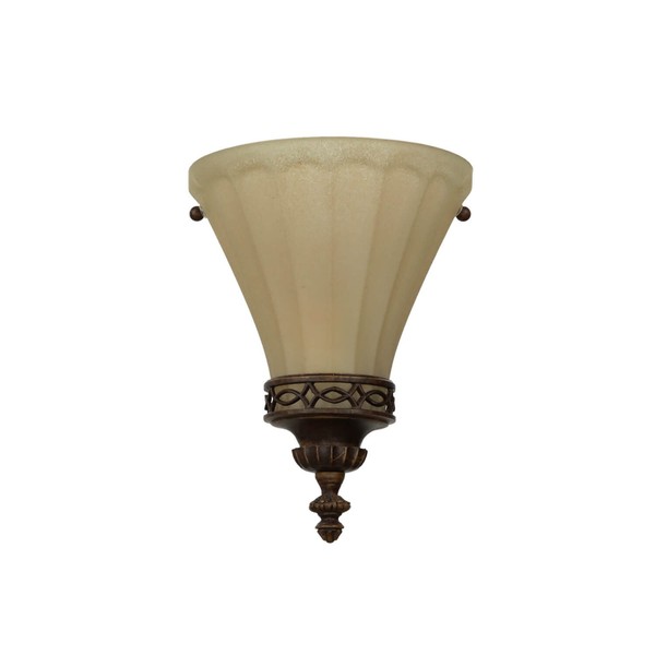 Behagliche Wandlampe Anabell 1 Creme Braun Landhaus Design Lampe Flur Blendarm-image